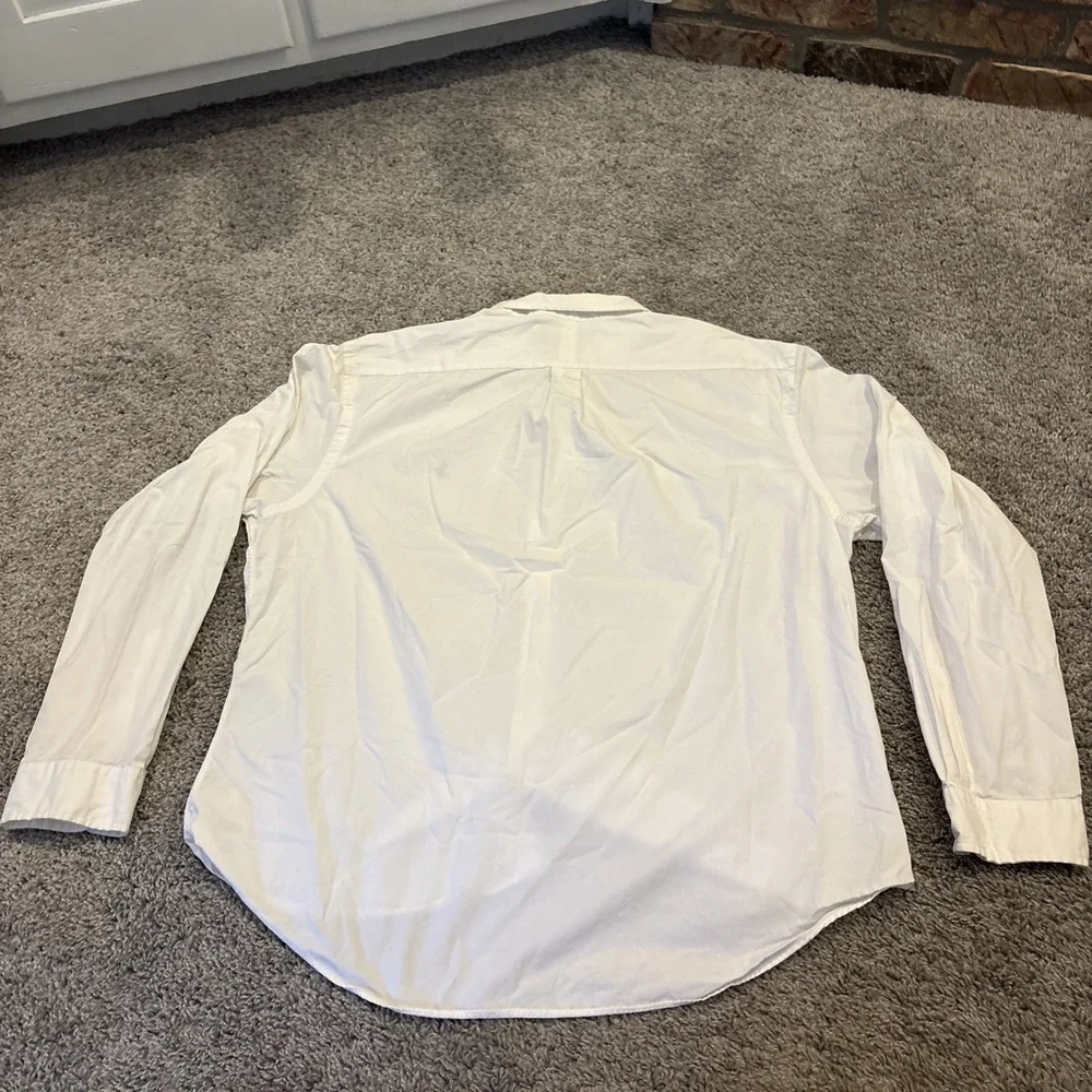 Polo Ralph Lauren Shirt Men 2XL White Slim Fit Performance Long Sleeve Pony L/S